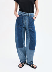 Patchwork Pant in Denim - Indigo - CO Collections